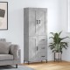 Sonata H Висок шкаф, бетонно сив, 69,5x34x180 см, инженерно дърво