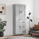 Sonata H Висок шкаф, бетонно сив, 69,5x34x180 см, инженерно дърво