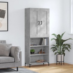 Sonata H Висок шкаф, бетонно сив, 69,5x34x180 см, инженерно дърво - Living