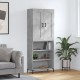 Sonata Dulap înalt, gri beton, 69,5x34x180, lemn compozit