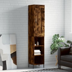 Sonata H Висок шкаф, опушен дъб, 34,5x34x180 см, инженерно дърво - Living