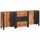 Sonata H Служебен шкаф с чекмедже 3 pcs Кафяво 55 x 30 x 75 см
