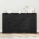 Sonata H Служебен шкаф 3 pcs Черен дъб 121 x 30 x 70 см Инженерно дърво