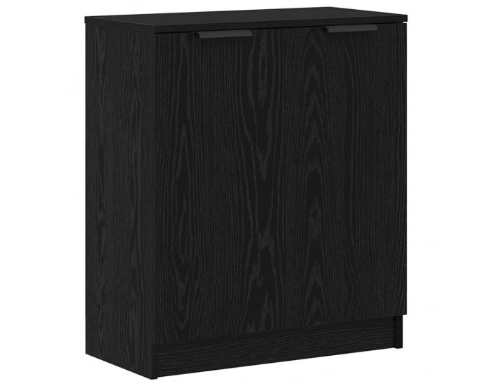 Sonata H Служебен шкаф 3 pcs Черен дъб 121 x 30 x 70 см Инженерно дърво