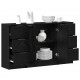 Sonata H Служебен шкаф 3 pcs Черен дъб 121 x 30 x 70 см Инженерно дърво