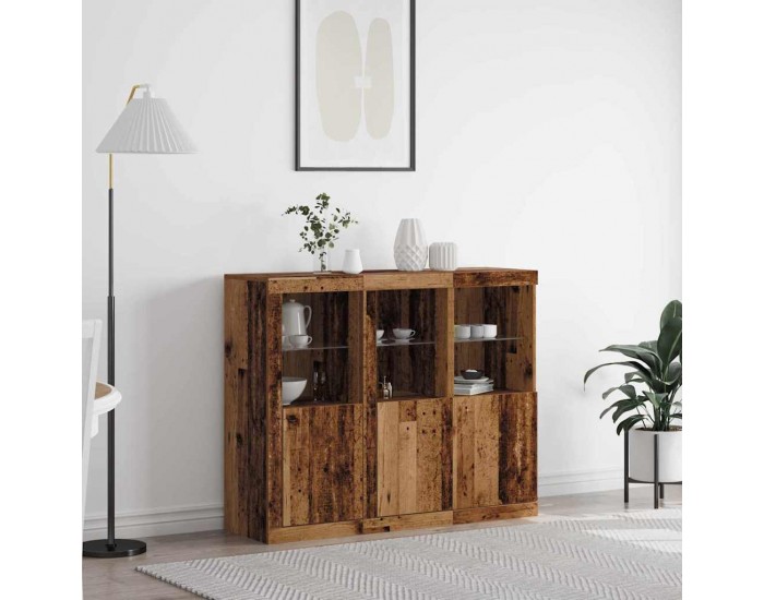 Sonata H Служебен шкаф 3 pcs Старо дърво 123 x 37 x 100 см