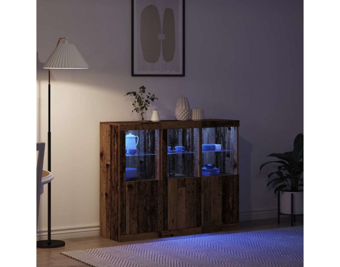 Sonata H Служебен шкаф 3 pcs Старо дърво 123 x 37 x 100 см