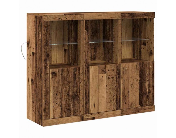 Sonata H Служебен шкаф 3 pcs Старо дърво 123 x 37 x 100 см