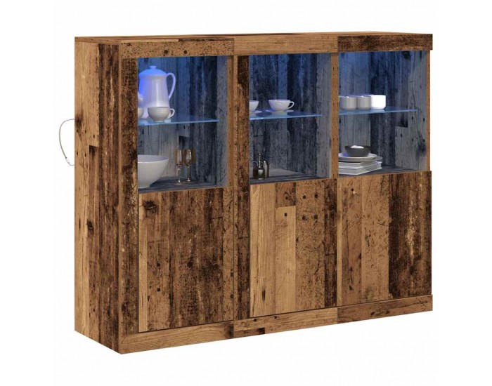Sonata H Служебен шкаф 3 pcs Старо дърво 123 x 37 x 100 см