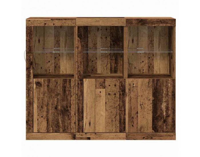 Sonata H Служебен шкаф 3 pcs Старо дърво 123 x 37 x 100 см