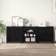 Sonata H Служебен шкаф 3 pcs Черен дъб 70 x 41 x 75 см Инженерно дърво
