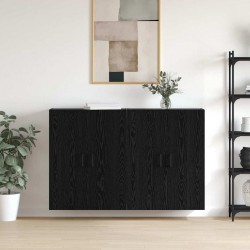 Sonata H Стенни шкафове 2 pcs Черен дъб 69.5 x 34 x 90 см - Corpuri, vitrine, biblioteci modulare