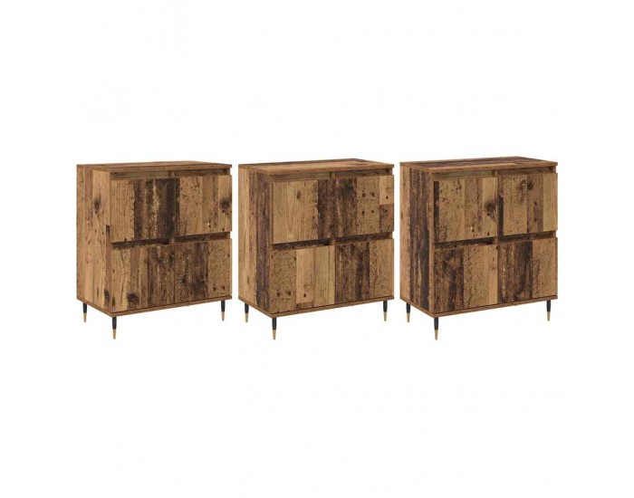 Sonata H Скейдбордове 3 pcs Старо дърво 180 x 35 x 70 см Инженерно дърво