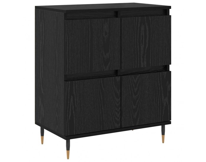 Sonata H Скейдбордове 3 pcs Черен дъб 180 x 35 x 70 см Инженерно дърво
