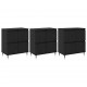 Sonata H Скейдбордове 3 pcs Черен дъб 180 x 35 x 70 см Инженерно дърво