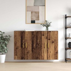 Sonata H Стенни шкафове 2 pcs Старо дърво 69.5 x 34 x 90 см - Corpuri, vitrine, biblioteci modulare