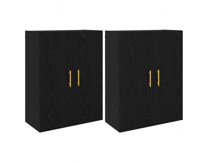 Sonata H Стенни шкафове 2 pcs Черен дъб 69.5 x 34 x 90 см
