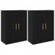 Sonata H Стенни шкафове 2 pcs Черен дъб 69.5 x 34 x 90 см