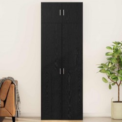 Sonata H Шкаф за съхранение Черен дъб 80 х 41 х 225 см Инженерно дърво - Corpuri, vitrine, biblioteci modulare