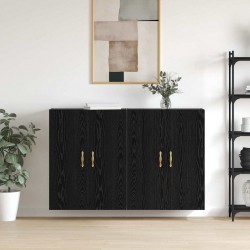 Sonata H Стенни шкафове 2 pcs Черен дъб 69.5 x 34 x 90 см - Corpuri, vitrine, biblioteci modulare