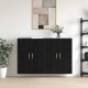 Sonata Dulap montat pe perete 2 buc. Stejar Negru 69,5 x 34 x 90 cm