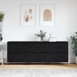 Sonata H Скейдбордове 3 pcs Черен дъб 180 x 35 x 70 см Инженерно дърво - Corpuri, vitrine, biblioteci modulare