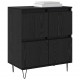 Sonata H Скейдбордове 3 pcs Черен дъб 180 x 35 x 70 см Инженерно дърво