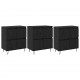 Sonata H Скейдбордове 3 pcs Черен дъб 180 x 35 x 70 см Инженерно дърво