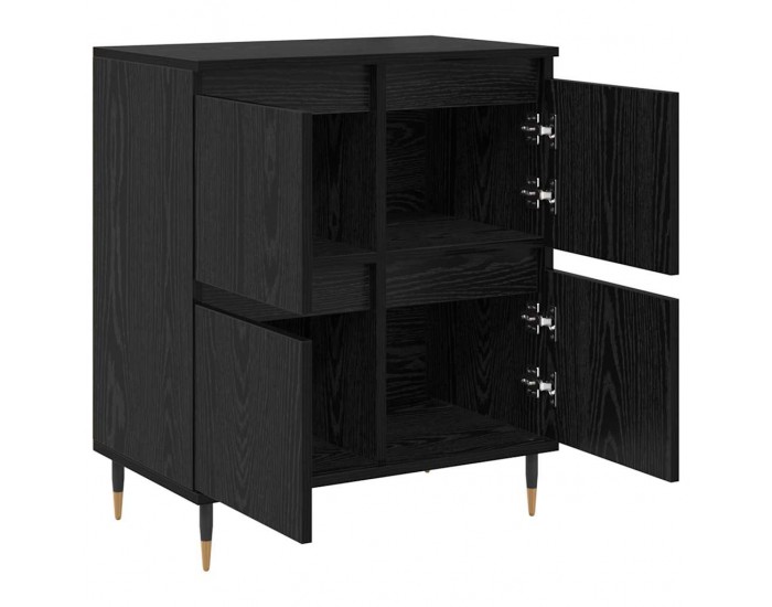 Sonata H Скейдбордове 2 pcs Черен дъб 120 x 35 x 70 см Инженерно дърво