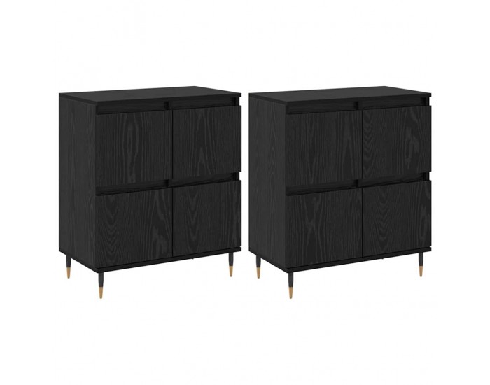 Sonata H Скейдбордове 2 pcs Черен дъб 120 x 35 x 70 см Инженерно дърво