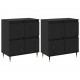 Sonata H Скейдбордове 2 pcs Черен дъб 120 x 35 x 70 см Инженерно дърво