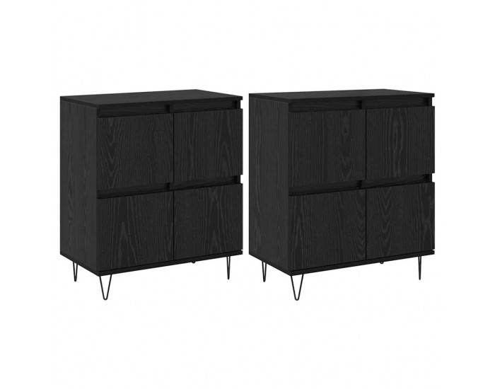 Sonata H Скейдбордове 2 pcs Черен дъб 120 x 35 x 70 см Инженерно дърво