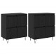 Sonata H Скейдбордове 2 pcs Черен дъб 120 x 35 x 70 см Инженерно дърво