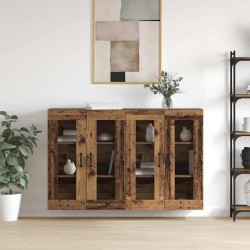 Sonata H Стенни шкафове 2 pcs Старо дърво 69.5 x 34 x 90 см - Corpuri, vitrine, biblioteci modulare