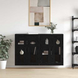 Sonata H Стенни шкафове 2 pcs Черен дъб 69.5 x 34 x 90 см - Corpuri, vitrine, biblioteci modulare