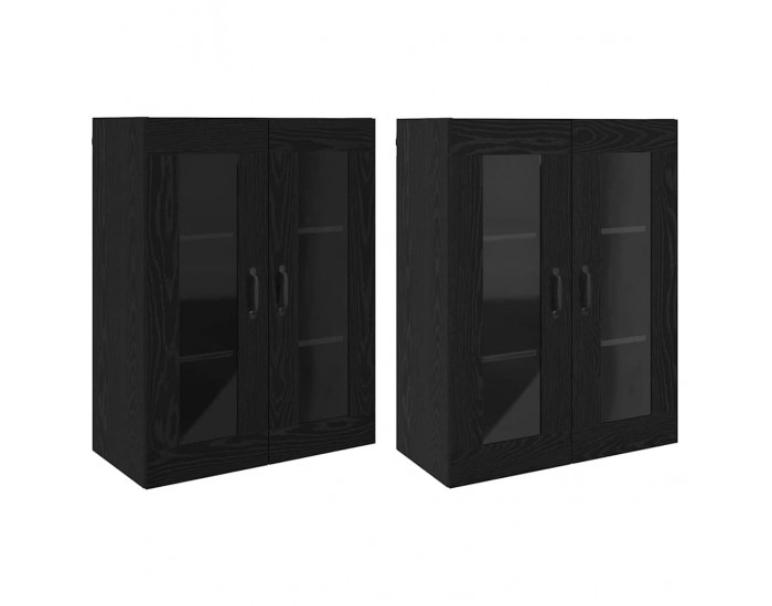 Sonata H Стенни шкафове 2 pcs Черен дъб 69.5 x 34 x 90 см