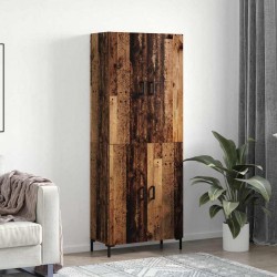 Sonata H Висок шкаф 2 pcs Старо дърво 69.5 x 34 x 180 см Инженерно дърво - Living