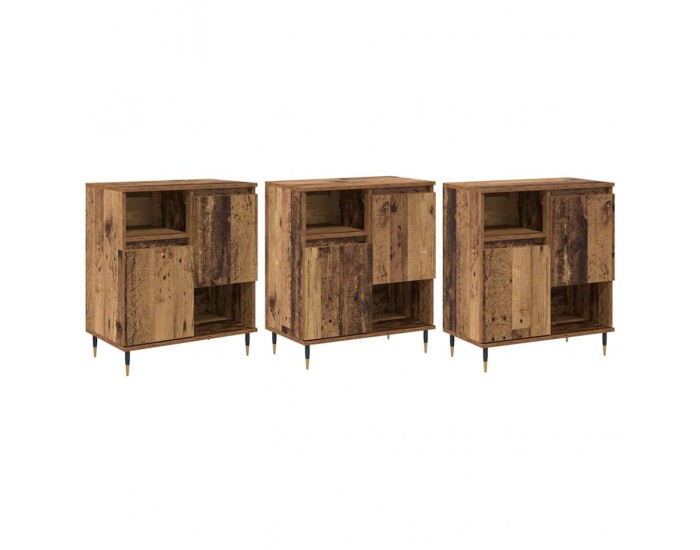 Sonata H Скейдбордове 3 pcs Старо дърво 180 x 35 x 70 см Инженерно дърво
