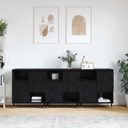 Sonata H Скейдбордове 3 pcs Черен дъб 180 x 35 x 70 см Инженерно дърво - Corpuri, vitrine, biblioteci modulare