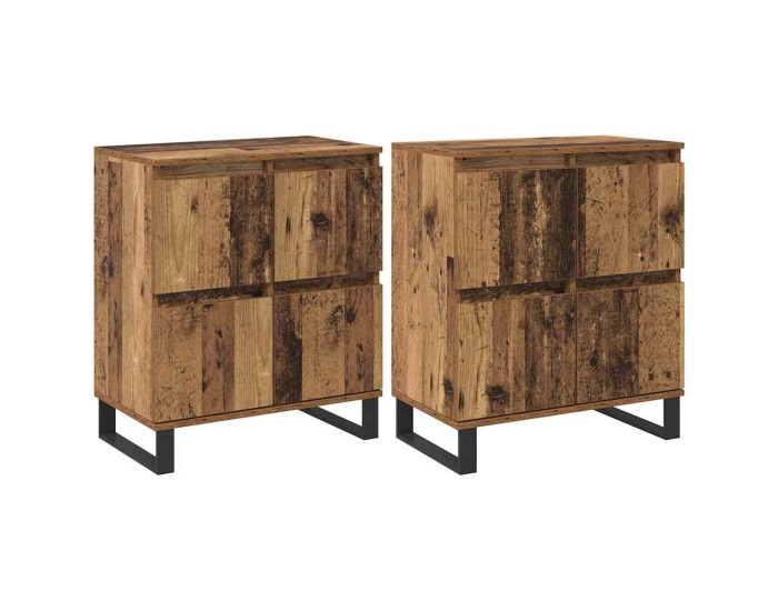 Sonata Bufet 2 buc. Lemn vechi 60 x 35 x 70 cm