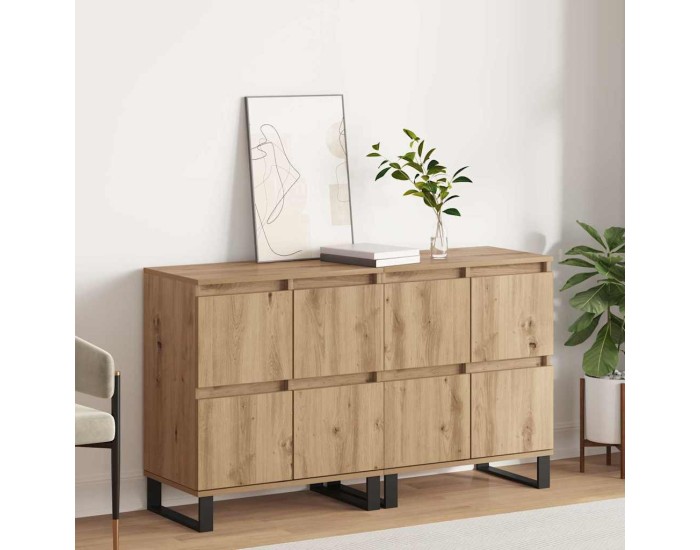Sonata Bufet 2 buc. Stejar Artizanal 60 x 35 x 70 cm