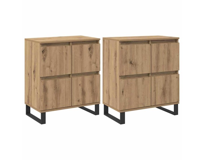 Sonata Bufet 2 buc. Stejar Artizanal 60 x 35 x 70 cm