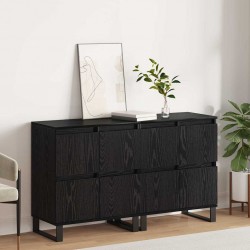 Sonata H Скейдбордове 2 pcs Черен дъб 120 x 35 x 70 см Инженерно дърво - Corpuri, vitrine, biblioteci modulare