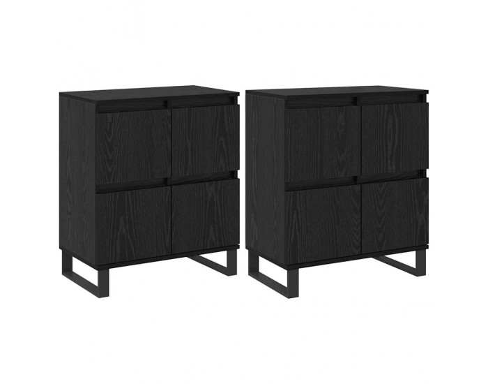 Sonata H Скейдбордове 2 pcs Черен дъб 120 x 35 x 70 см Инженерно дърво