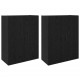Sonata H Стенни шкафове 2 pcs Черен дъб 69.5 x 34 x 90 см