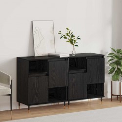 Sonata H Скейдбордове 2 pcs Черен дъб 120 x 35 x 70 см Инженерно дърво - Corpuri, vitrine, biblioteci modulare
