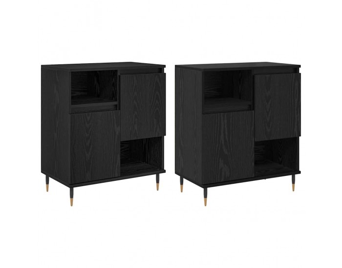 Sonata H Скейдбордове 2 pcs Черен дъб 120 x 35 x 70 см Инженерно дърво