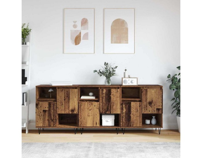 Sonata H Скейдбордове 3 pcs Старо дърво 180 x 35 x 70 см Инженерно дърво