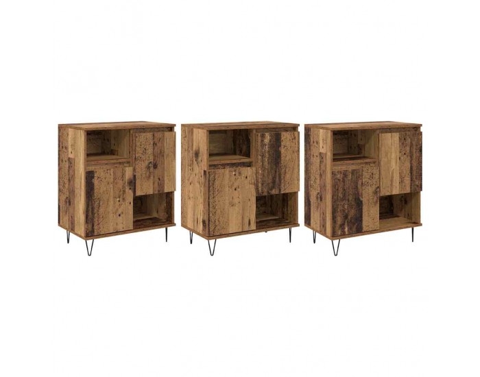 Sonata H Скейдбордове 3 pcs Старо дърво 180 x 35 x 70 см Инженерно дърво