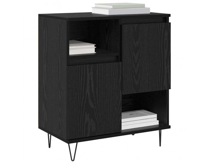 Sonata H Скейдбордове 3 pcs Черен дъб 180 x 35 x 70 см Инженерно дърво